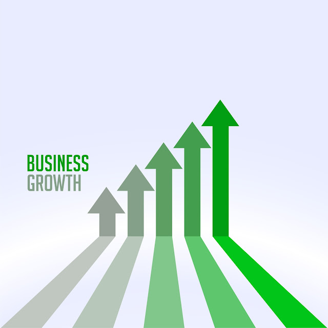 Illustration of a growing bar graph symbolizing business scalability and sustainable growth